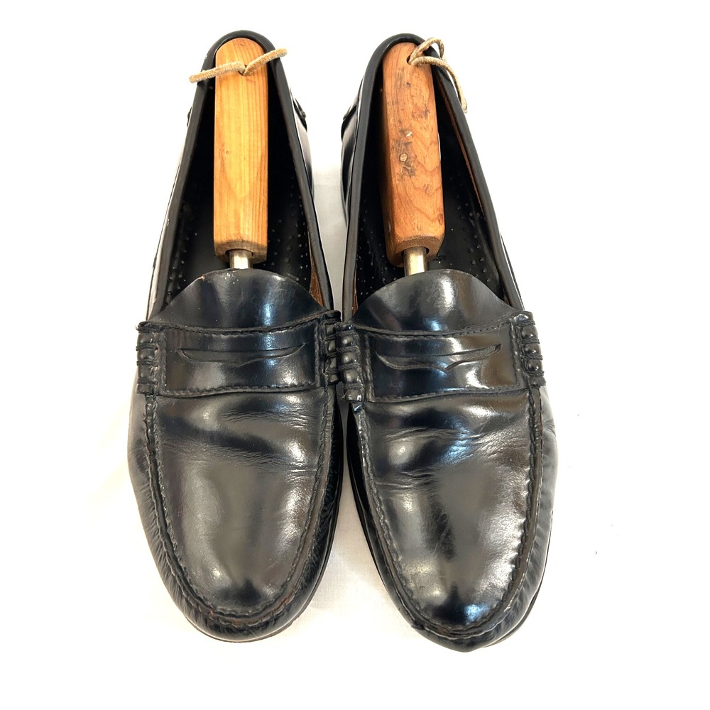 Hill & Archer Black Leather  Penny Loafer Men's Shoes Brazil Size 10 1/2